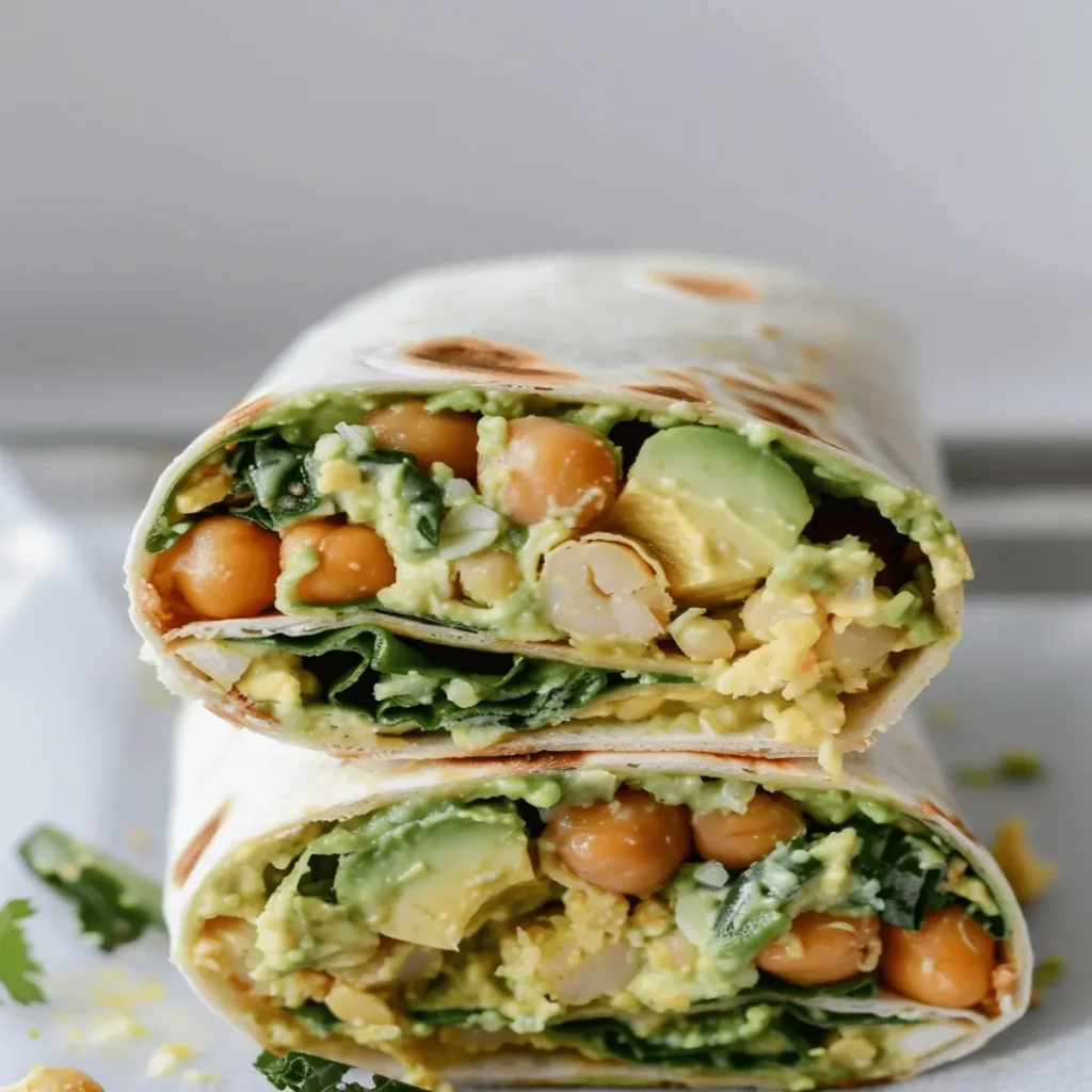 Avocado and Chickpea Wraps