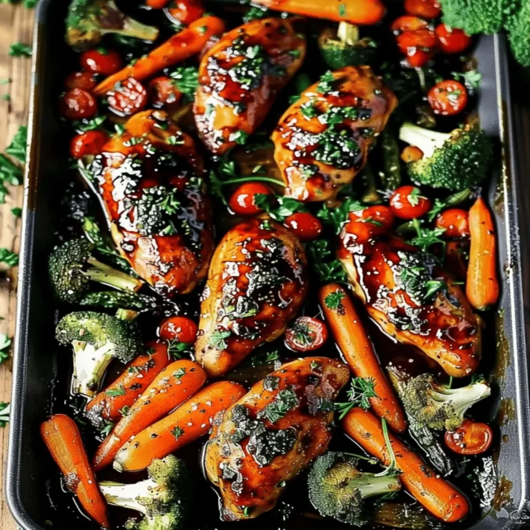 Balsamic Glazed Chicken with Veggies