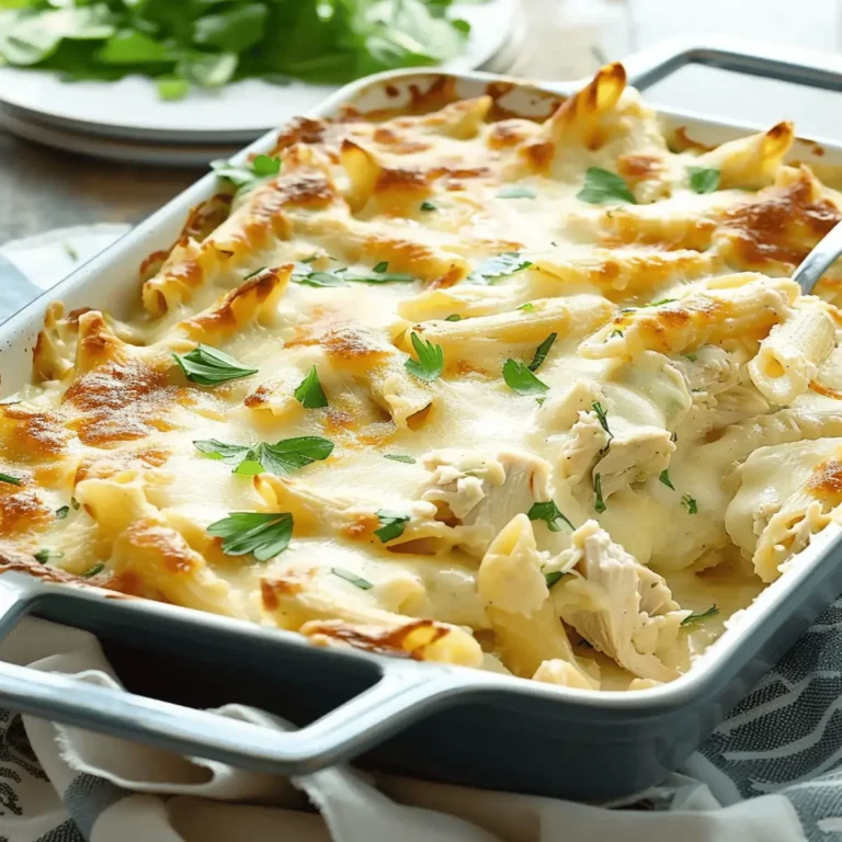 Chicken Alfredo Bake