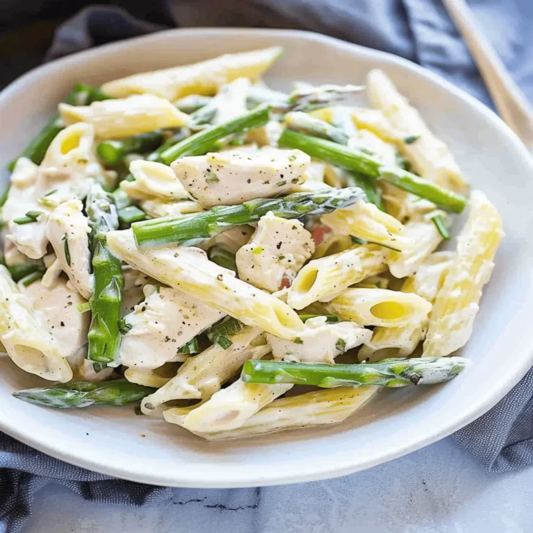 Creamy Chicken and Asparagus Pasta