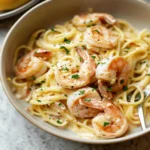 Creamy Lemon Shrimp Pasta