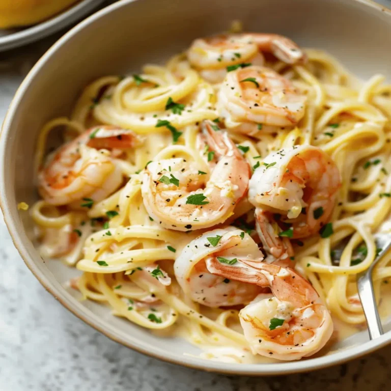 Creamy Lemon Shrimp Pasta