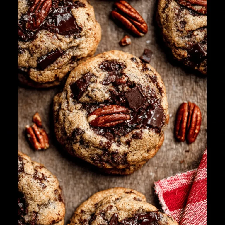 Dark Chocolate Pecan Cookies