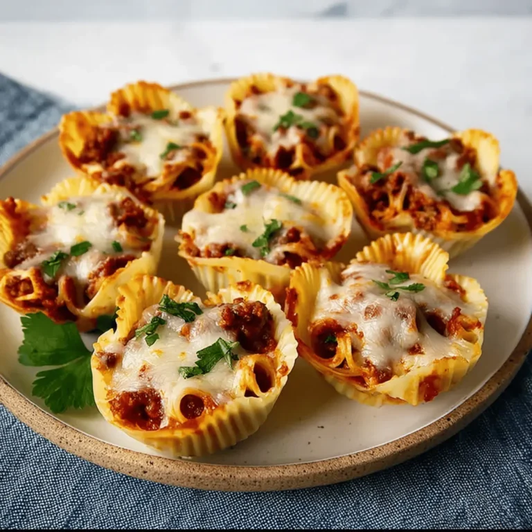 Easy Lasagna Cups