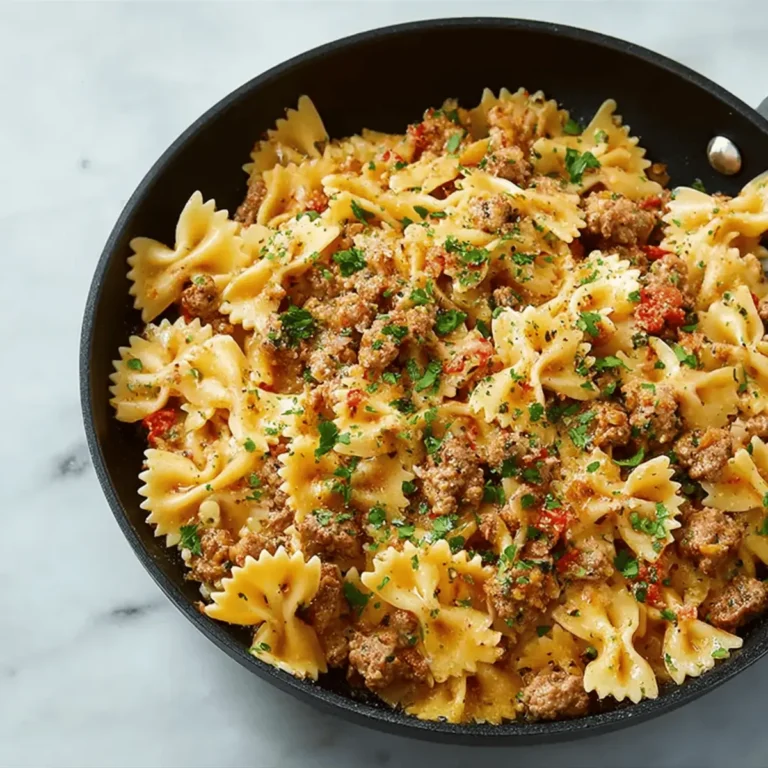 Italian Sausage With Bow Tie Pasta