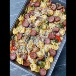 Kielbasa Tortellini Sheet Pan Dinner