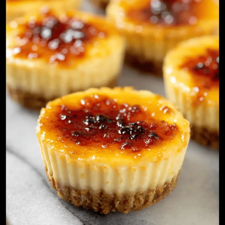Mini Crème Brûlée Cheesecakes