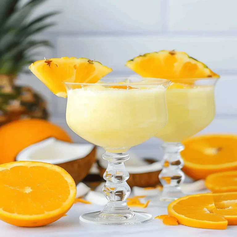 Orange Pineapple & Coconut Mocktail