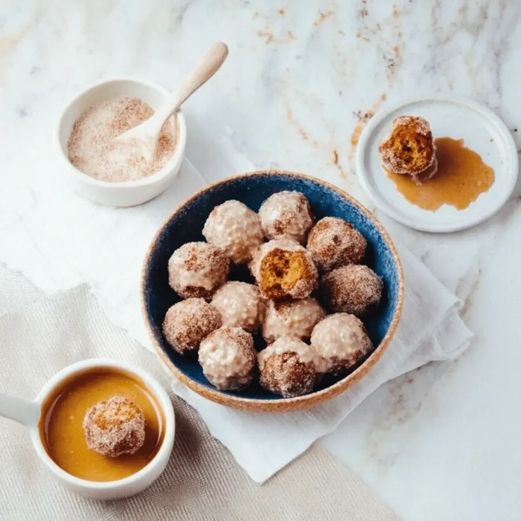 sweet churro donut bites