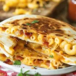 Bacon Ranch Mac Cheese Quesadilla