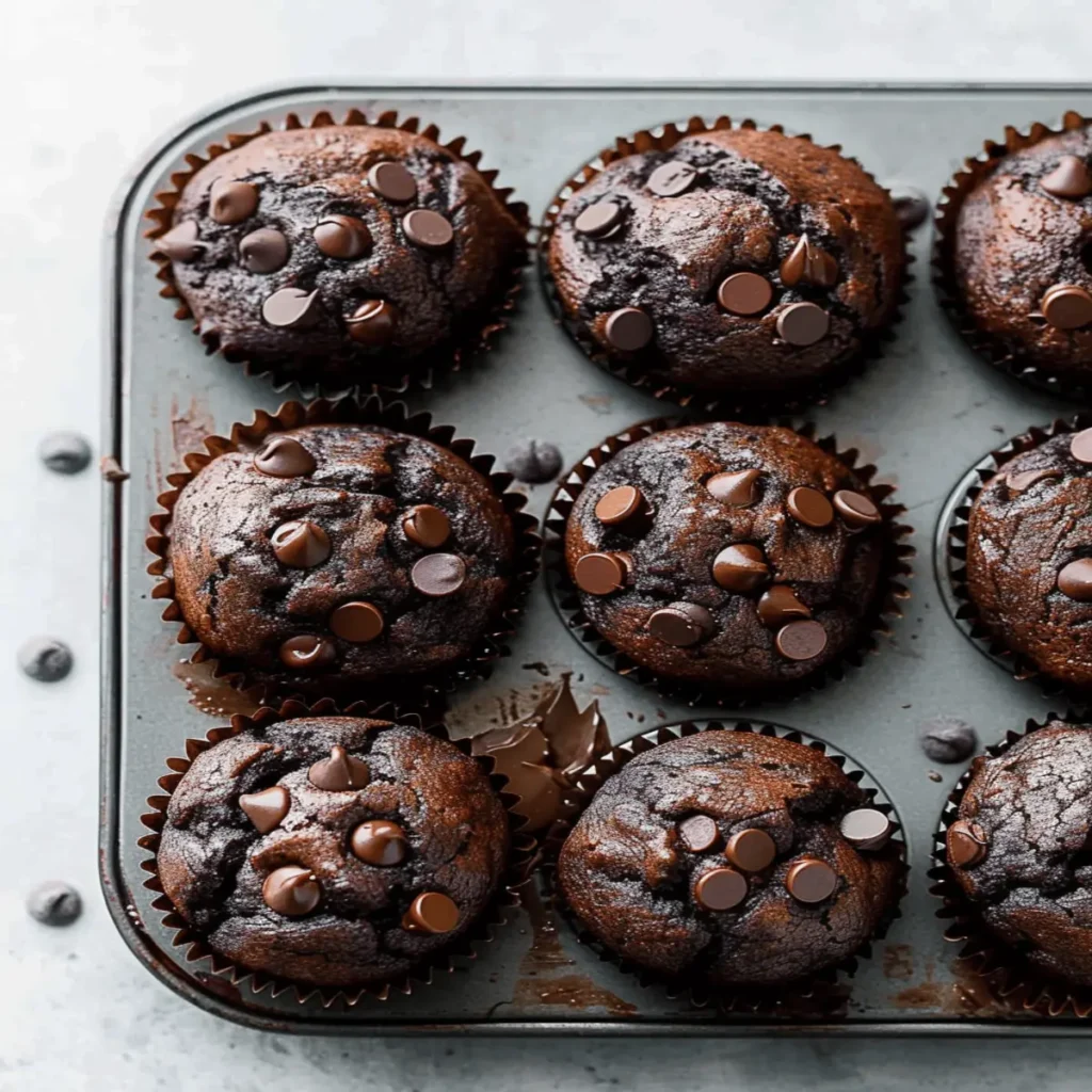 Best Double Chocolate Chip Muffins