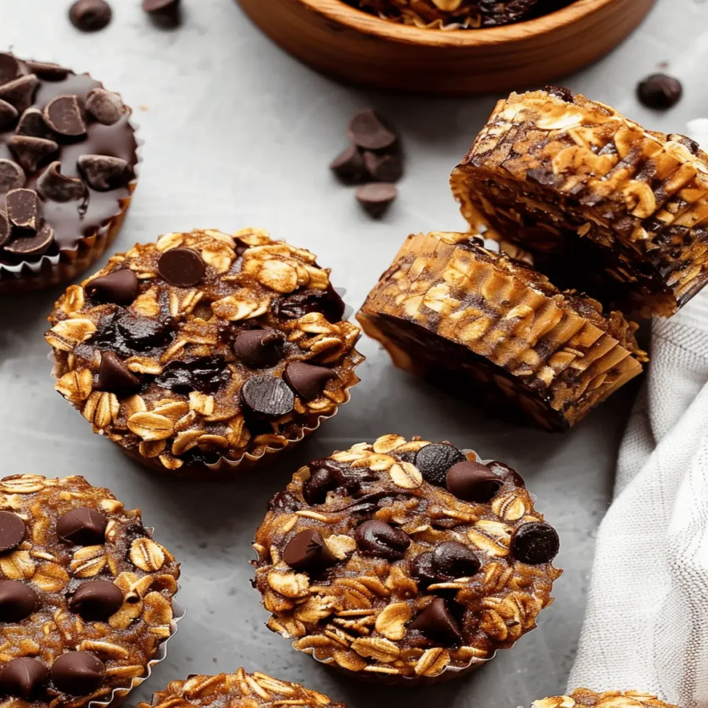 Chocolate Chip Baked Oatmeal Cups