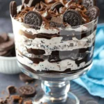 Chocolate Oreo Cheesecake Brownie Trifle