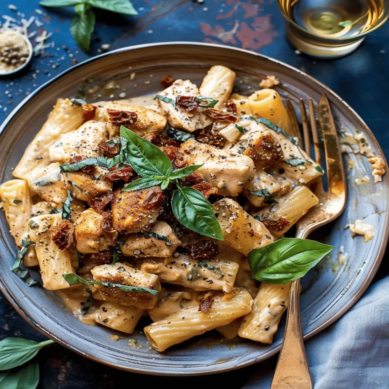 Creamy Chicken Pasta with Sun-dried Tomatoes