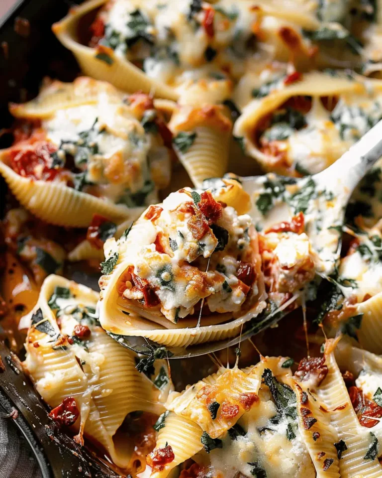 Creamy Sun-Dried Tomato and Ricotta Stuffed Shells