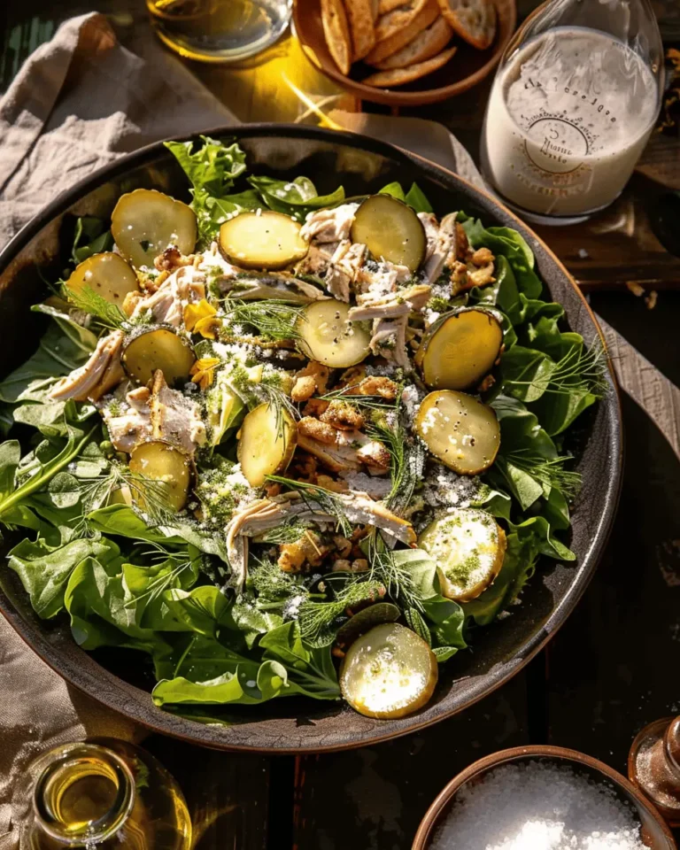 Dill Pickle Salt and Vinegar Chicken Salad.