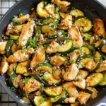 Easy Weeknight Chicken and Zucchini Stir-Fry with Savory Garlic Sauce