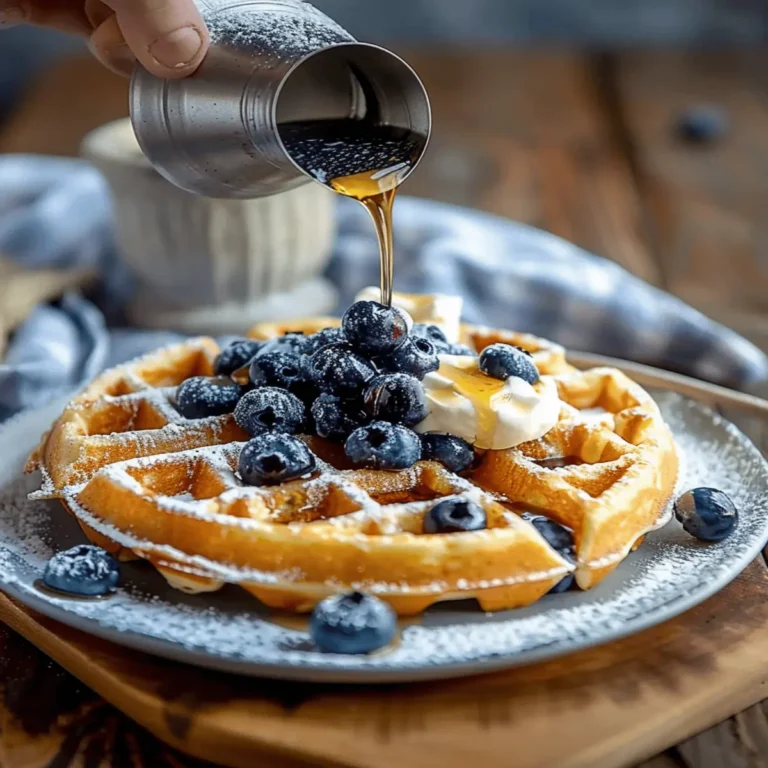 Fluffy Blueberry Waffle Recipe