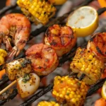 Grilled Seafood Boil Skewers
