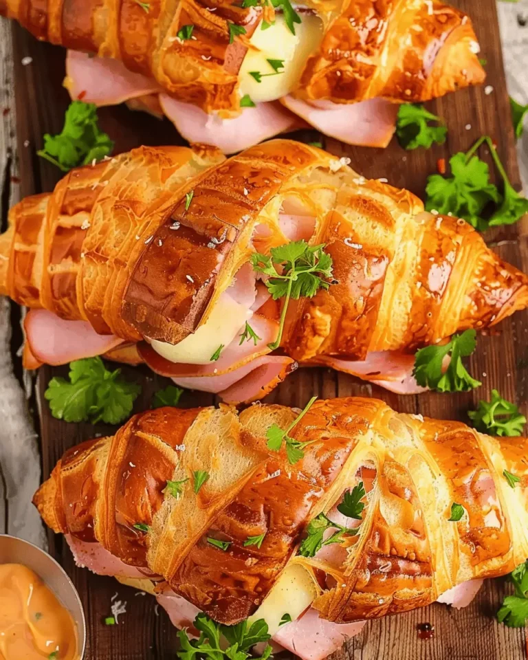 Ham and Cheese Croissant Sandwiches