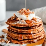 Healthy Carrot Cake Pancakes