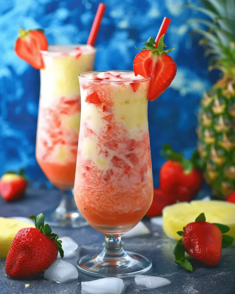 Refreshing Virgin Strawberry Pina Colada Recipe