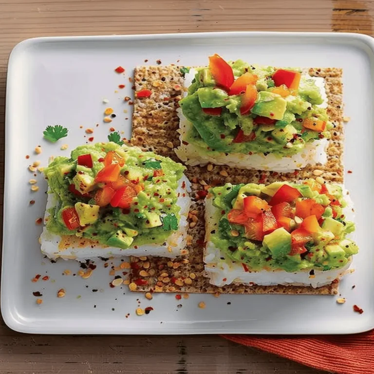 Rice Cake with Guacamole