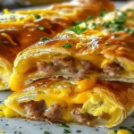 Sausage Egg and Cheese Breakfast Roll-Ups