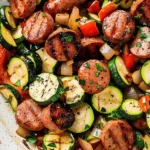Skillet Sausage and Zucchini