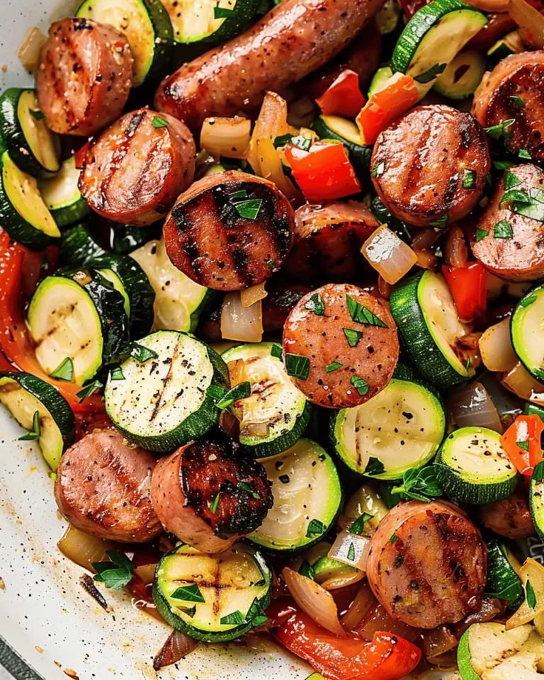 Skillet Sausage and Zucchini