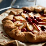Spiced Pear and Cranberry Galette