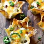 Spicy Jalapeno Popper Wonton Cups Flavorful Snack Idea