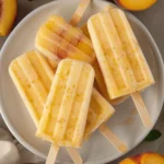 Two-Ingredient Frozen Peach Pops