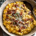 Pumpkin Risotto with Bacon & Parmesan