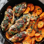 Maple-Glazed Chicken with Sweet Potatoes