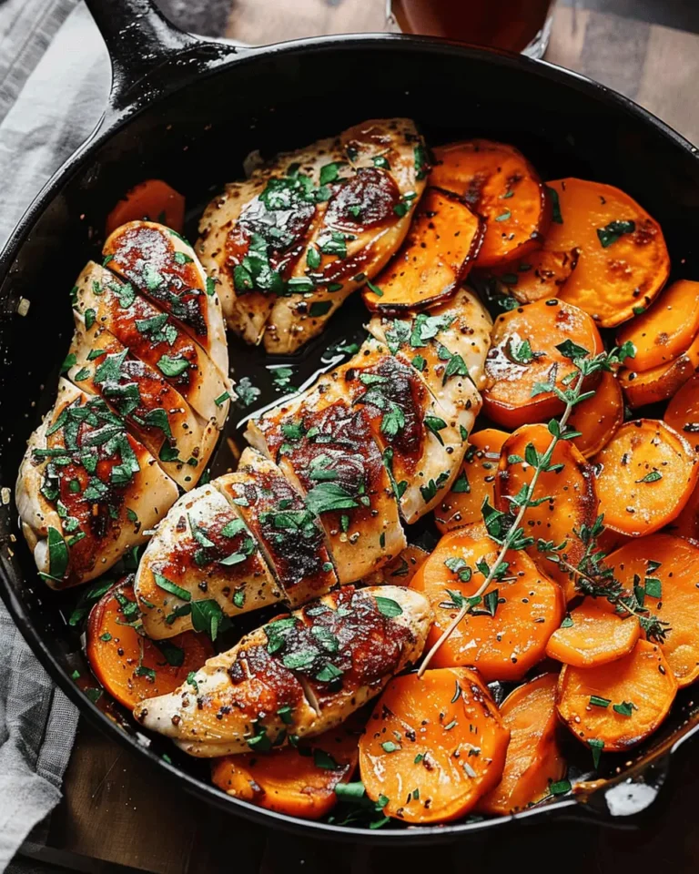 Maple-Glazed Chicken with Sweet Potatoes