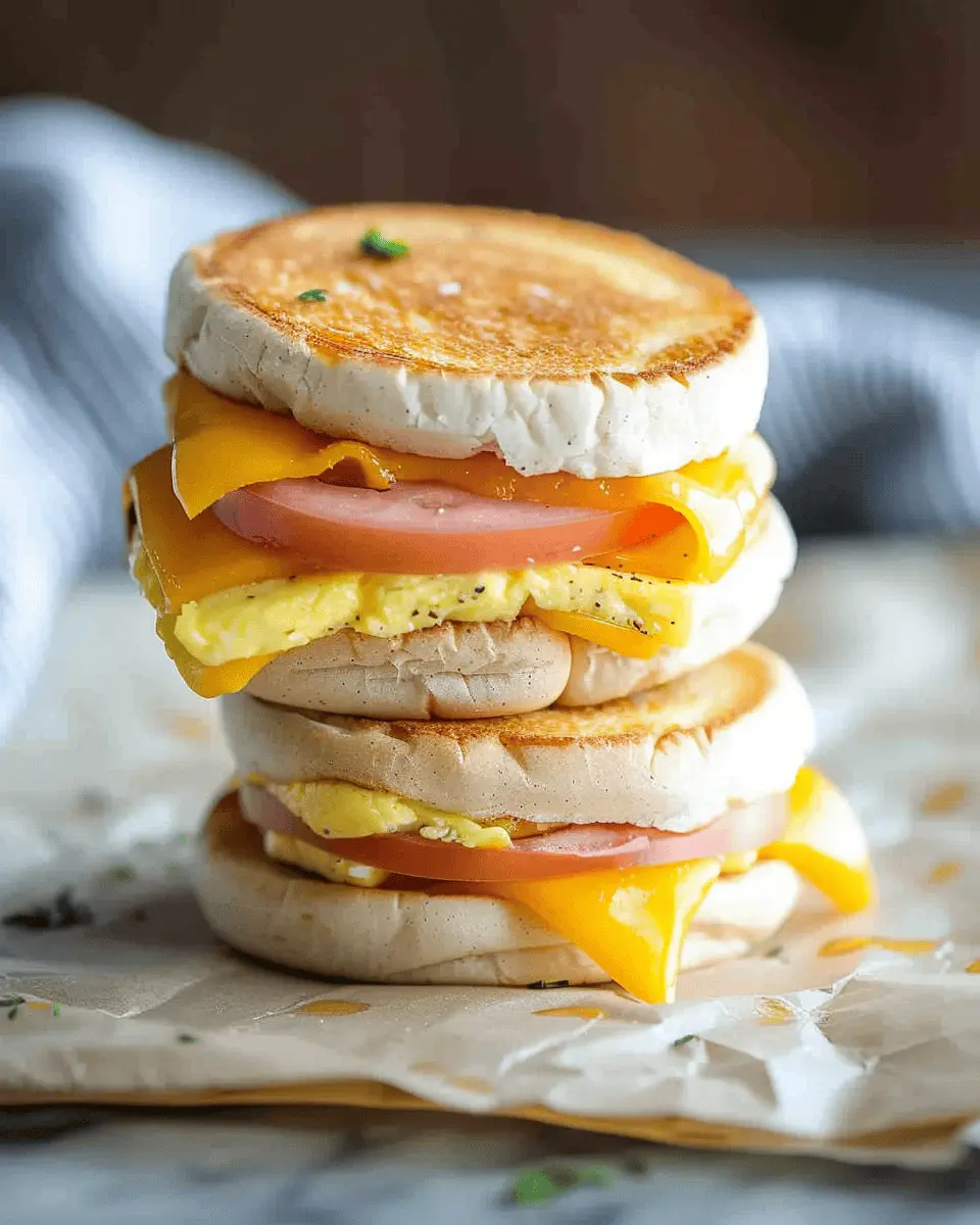 Freezer Breakfast Sandwiches