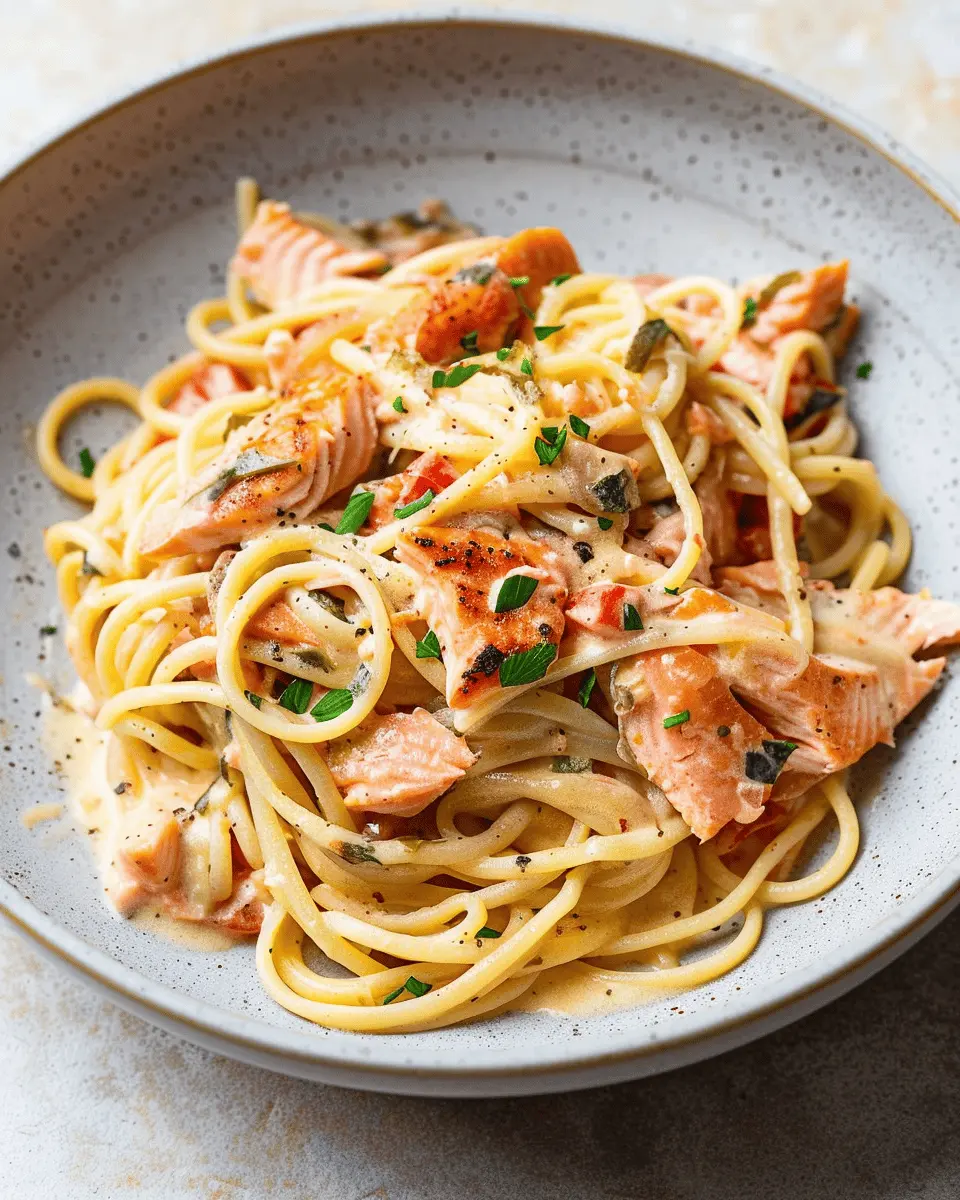 Creamy Tomato Salmon Pasta: A Quick and Indulgent Delight