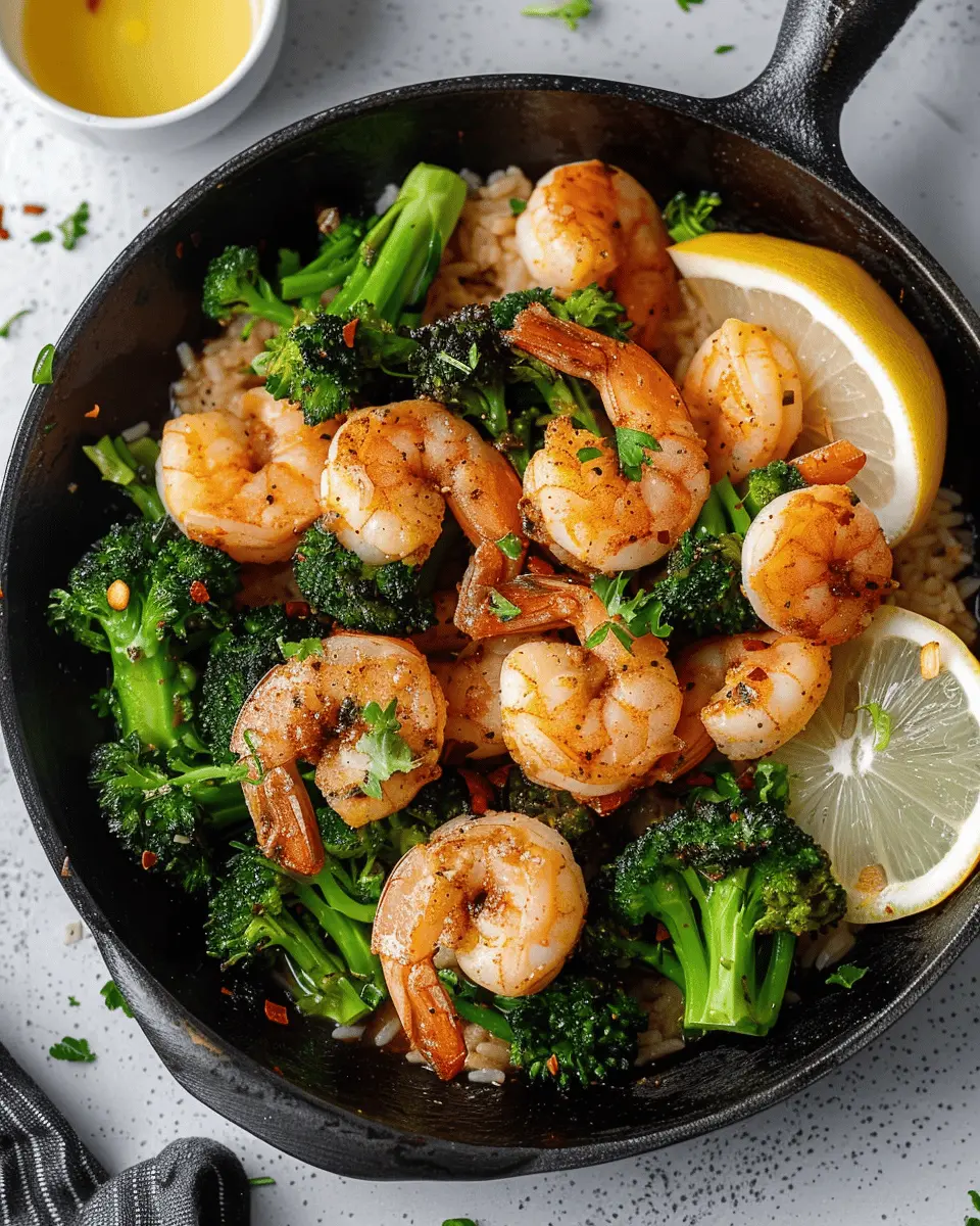 Garlic Butter Shrimp with Broccoli Rice: A Delicious Twist!