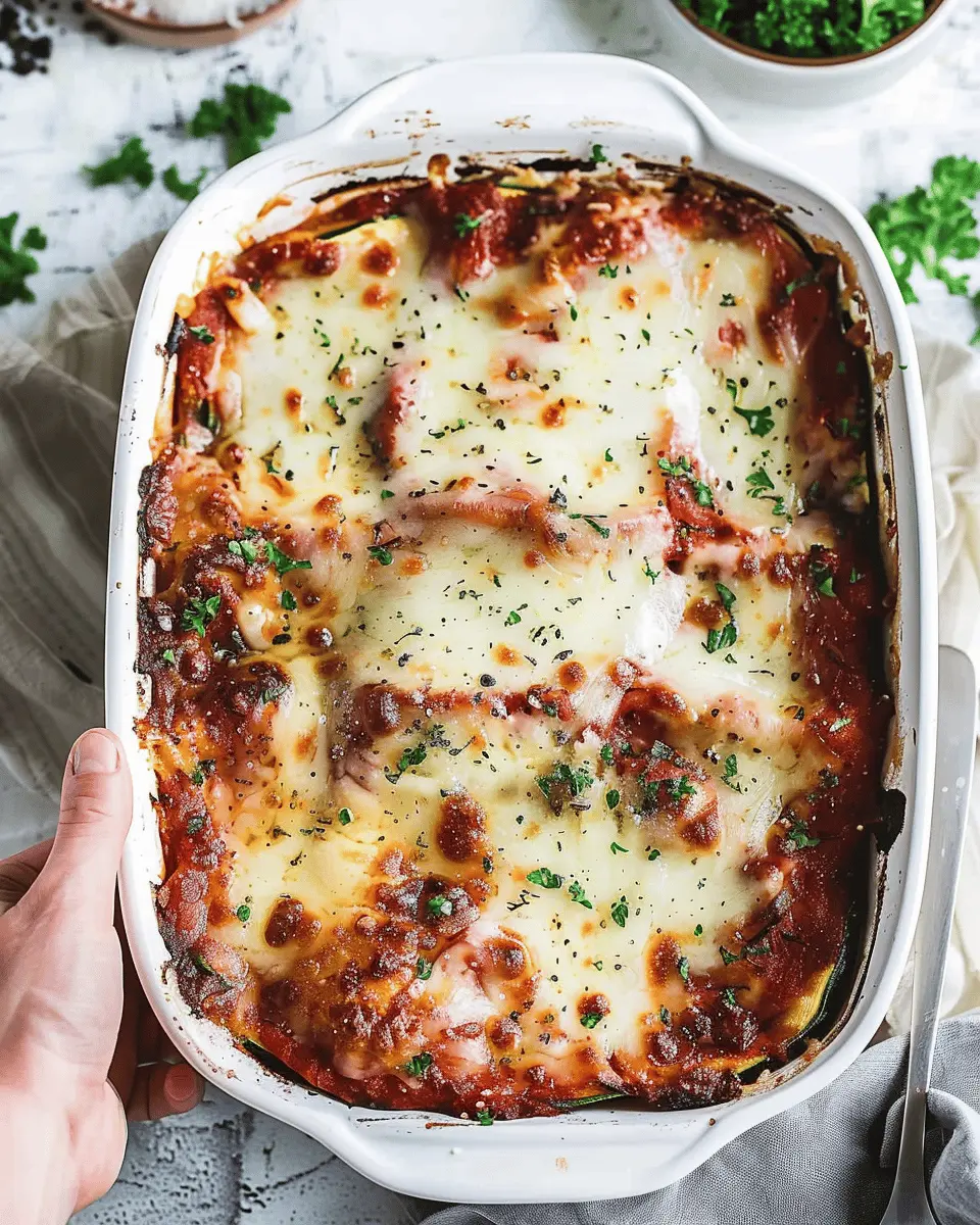 Baked Italian Zucchini Parmesan