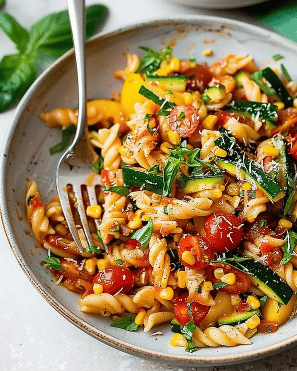 Summer Cavatelli with Corn, Tomatoes and Zucchini: A Fresh Delight