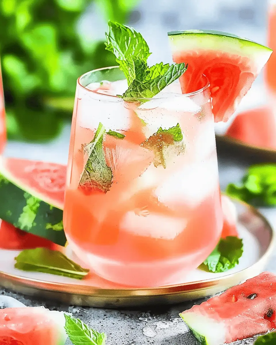 Watermelon and Mint Mocktail: Refreshing and Easy Summer Delight
