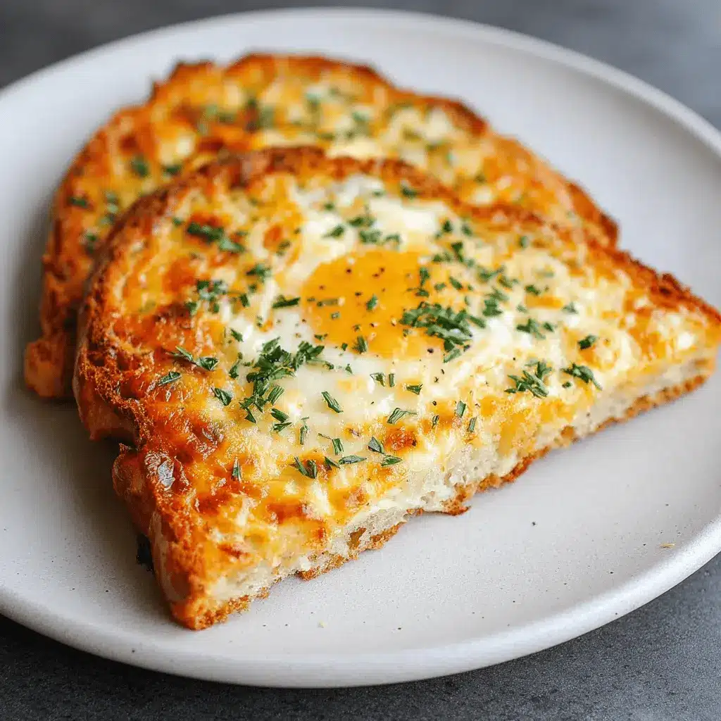 Cheesy Egg Toast: Easy Breakfast Idea with Turkey Bacon Delight