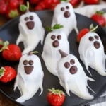 Chocolate Covered Strawberry Ghosts