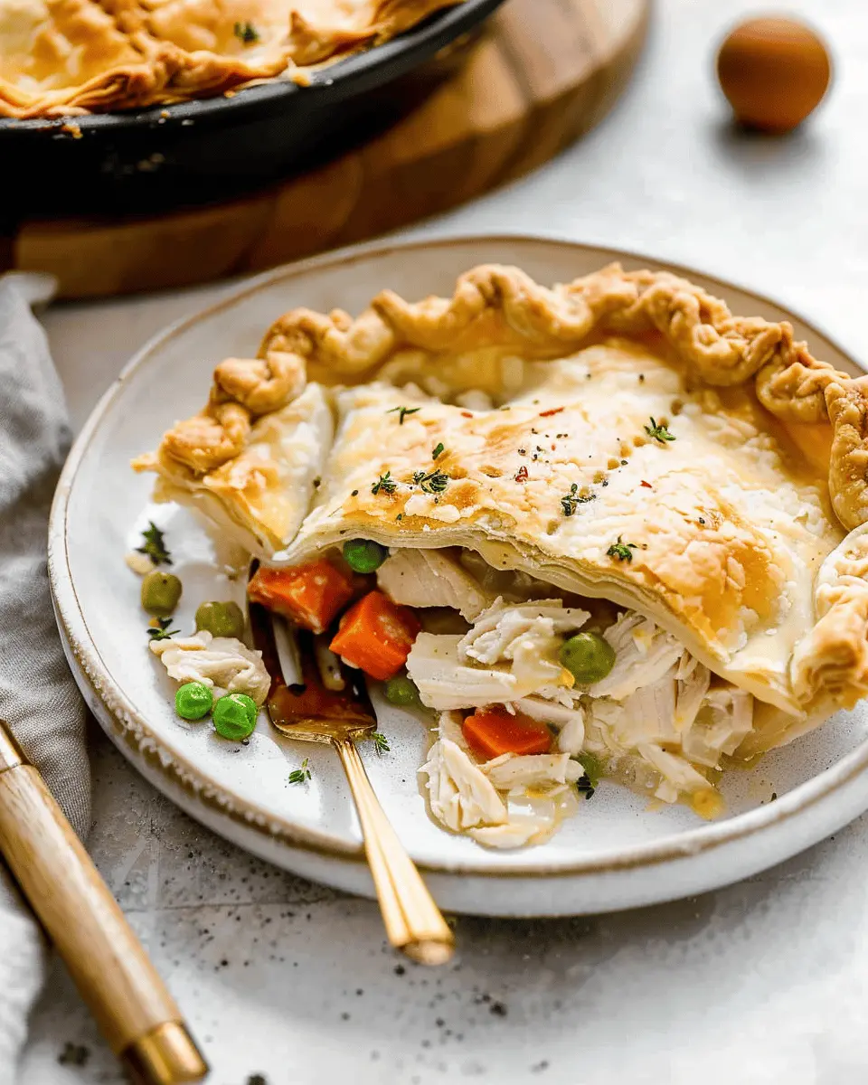 Classic Chicken Pot Pie – Cozy, Creamy & Comforting in Every Bite!