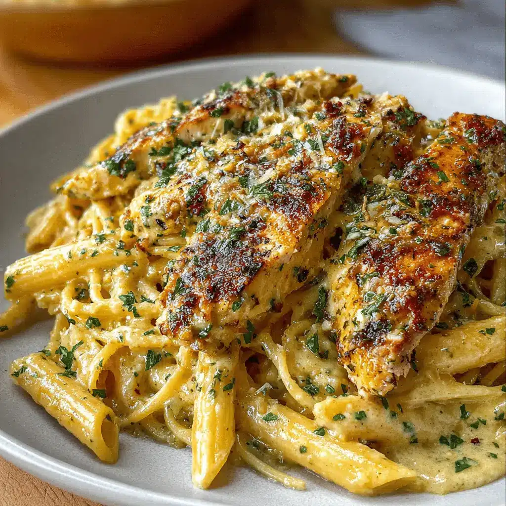Creamy Garlic Parmesan Chicken: Indulgent Cheesy Spaghetti Delight