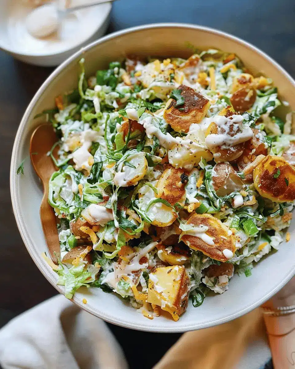 Crispy Smashed Potato Salad: The Best Recipe with Turkey Bacon