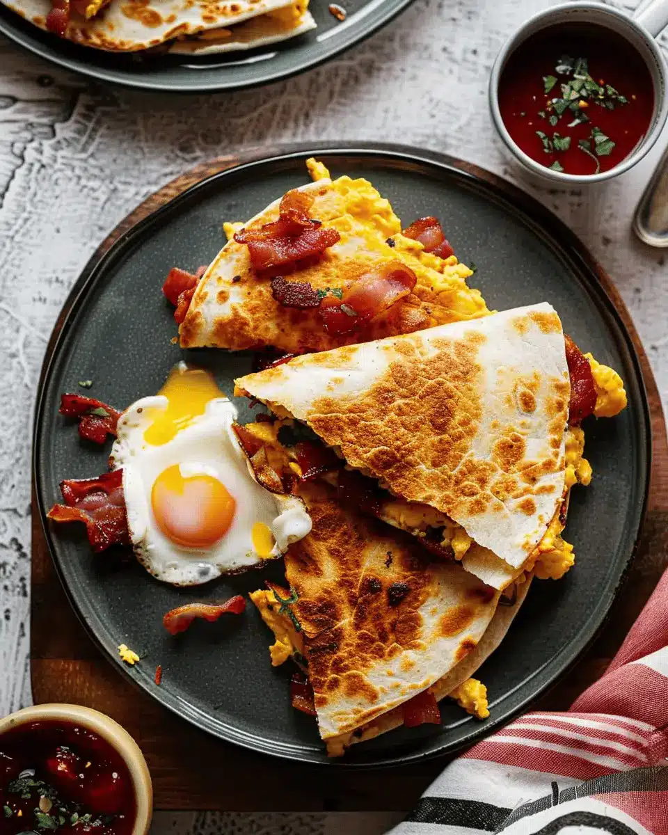 Eggs Bacon Quesadillas – Cheesy, Crispy, and Full of Flavor