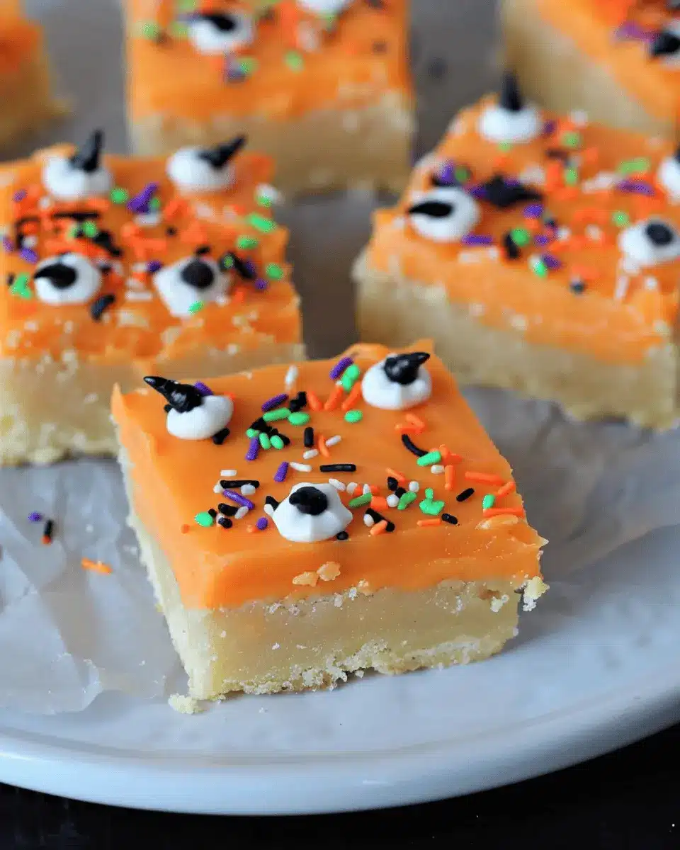 Halloween Frosted Sugar Cookie Bars: Easy and Irresistibly Fun Treats