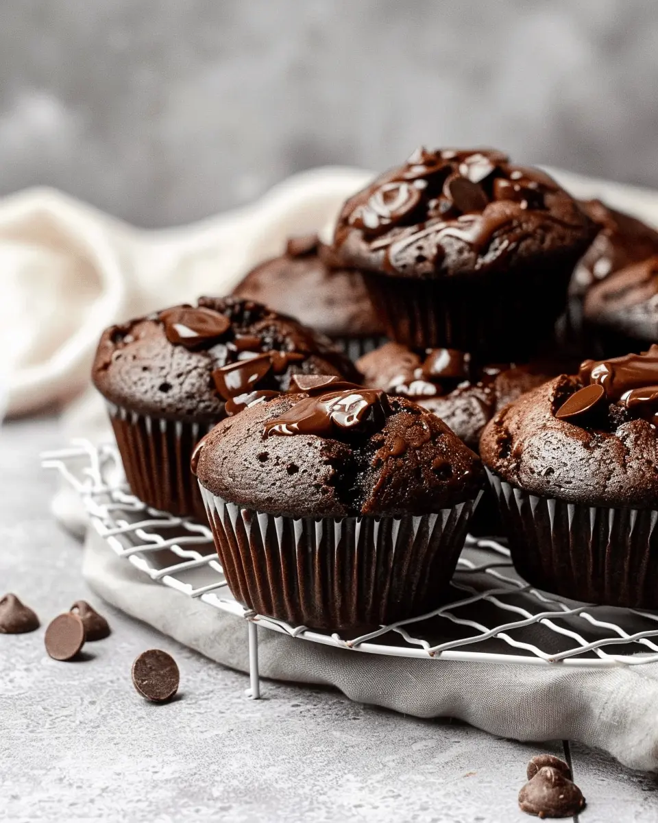 Nutella Stuffed Double Chocolate Muffins: The Best Homemade Delight